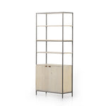 Trey Modular Wide Bookcase Dove Poplar