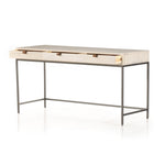 Trey Modular Writing Desk angled view showing iron