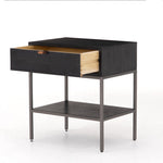 Trey Nightstand Black Wash Four Hands