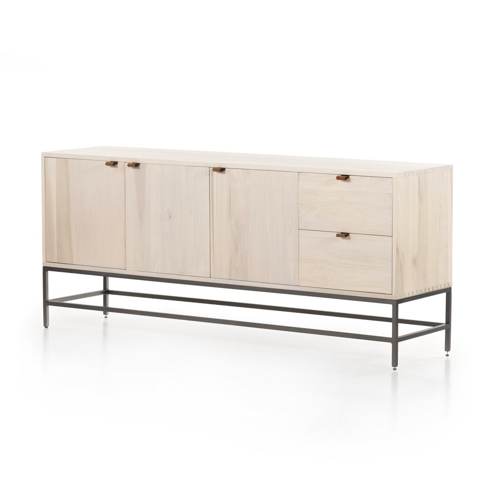 Trey Sideboard - Dove Poplar angled view