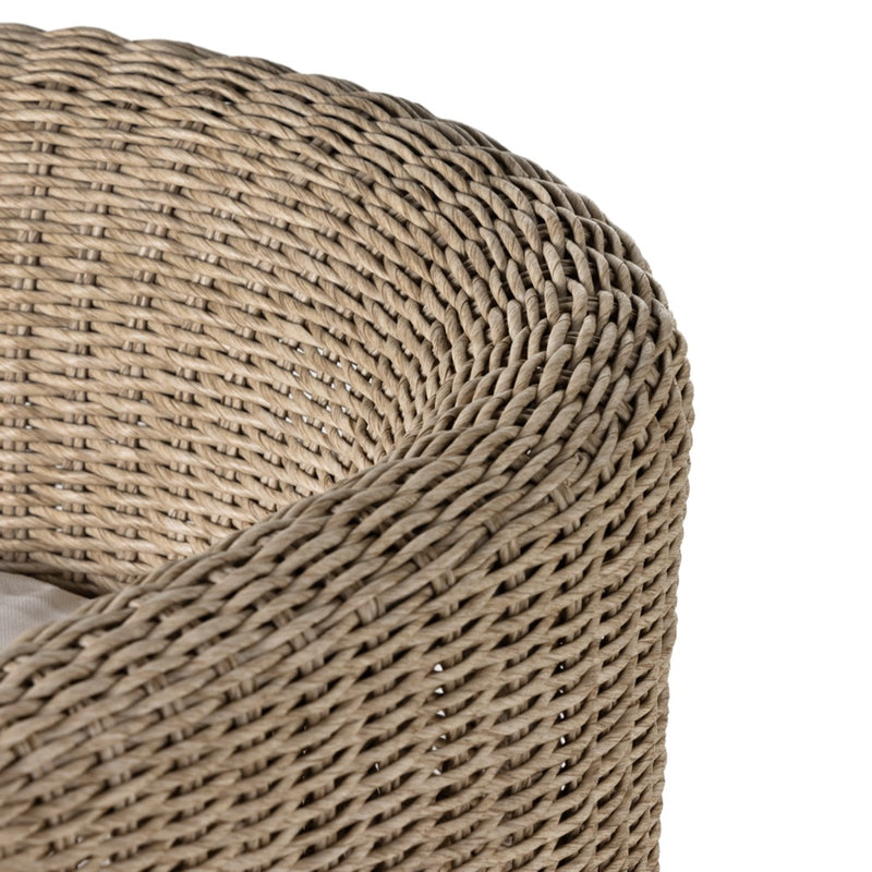 Tuscon Outdoor Dining Chair Wicker Woven Backrest Four Hands