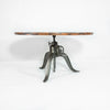 Twilight Crank Copper Dining Table - Natural w/ Spots