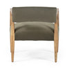 Four Hands Tyler Arm Chair Modern Velvet Loden Back View