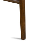 Union Counter Stool Distressed Black Warm Ash Leg Detail Four Hands