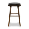 Union Counter Stool Distressed Black Side View Four Hands