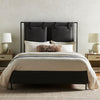 Leigh Upholstered Bed - San Remo Ash