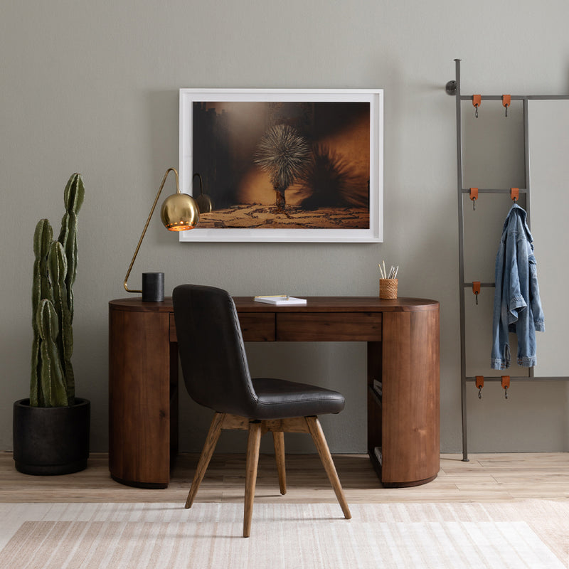 Pilar Desk Caramel Brown Veneer Four Hands