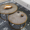 Shagreen Nesting Coffee Table Grey Lends Four Hands