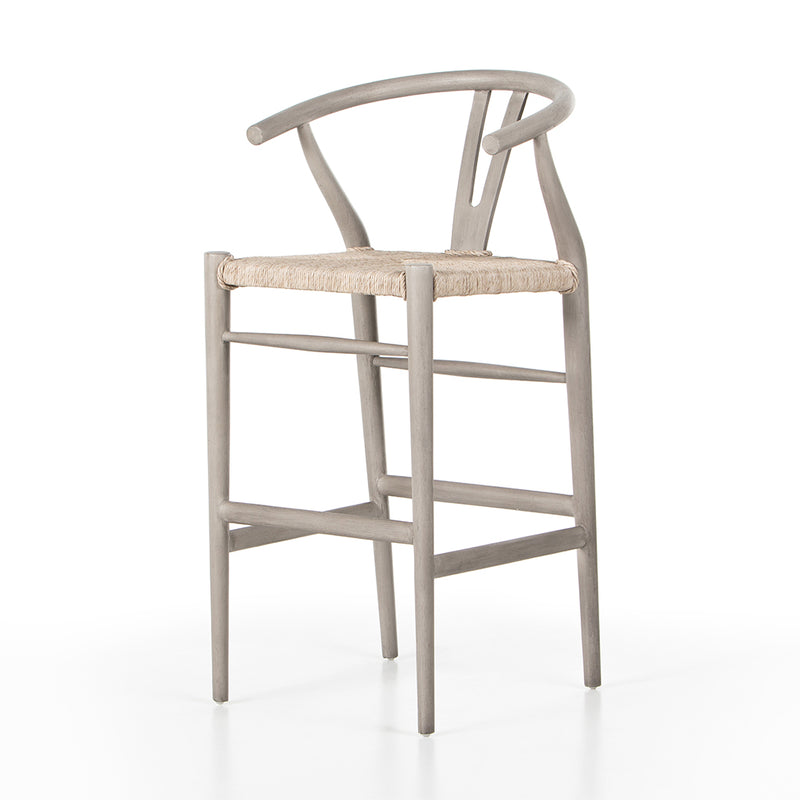 Muestra Stool - Weathered Grey Teak