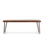 Vail Mid-Century Dining Bench - Walnut