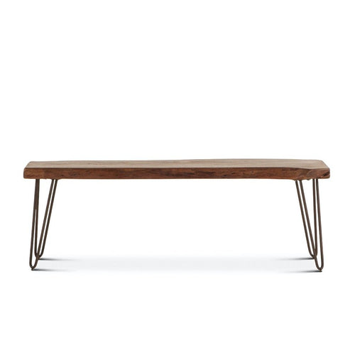 Vail Mid-Century Dining Bench - Walnut