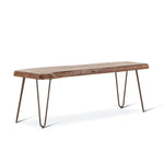 Vail Mid-Century Dining Bench - Walnut