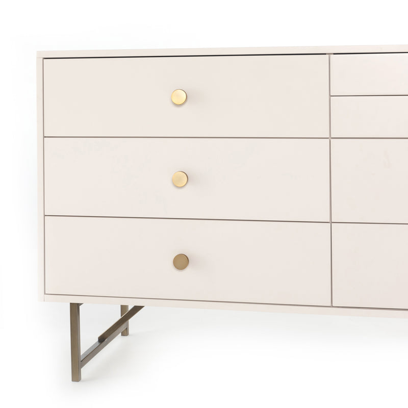 Van 7 Drawer Dresser - Matte Alabaster