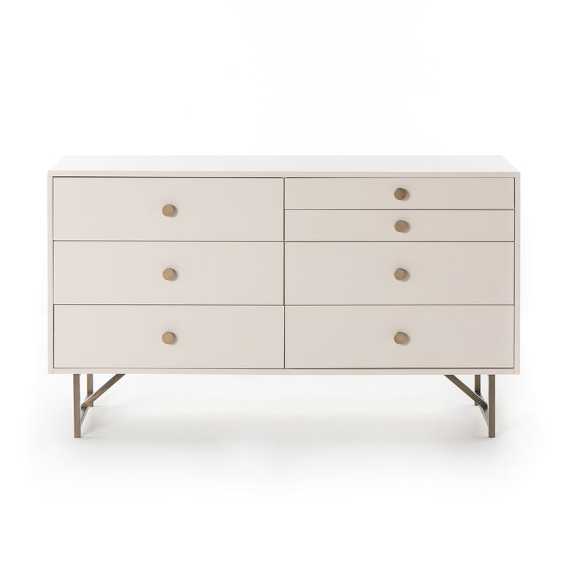 Van 7 Drawer Dresser - Matte Alabaster