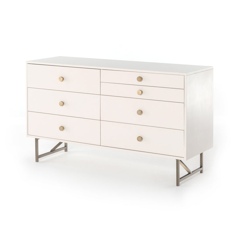 Van 7 Drawer Dresser - Matte Alabaster