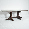 Vestal Long Copper Dining Table - Dark Brown Copper