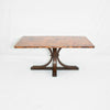 Vestal Rectangle Copper Dining Table - Natural Finish