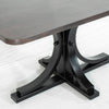 Vestal Copper Dining Table Black Base Copper Tabletop Artesanos