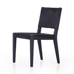 Villa Dining Chair Black Hair on Hide Angled View 224455-002
