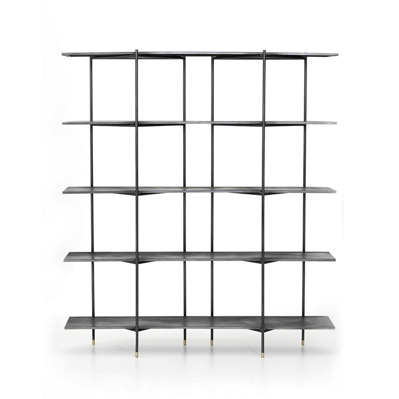 Vito Industrial Bookshelf Front View