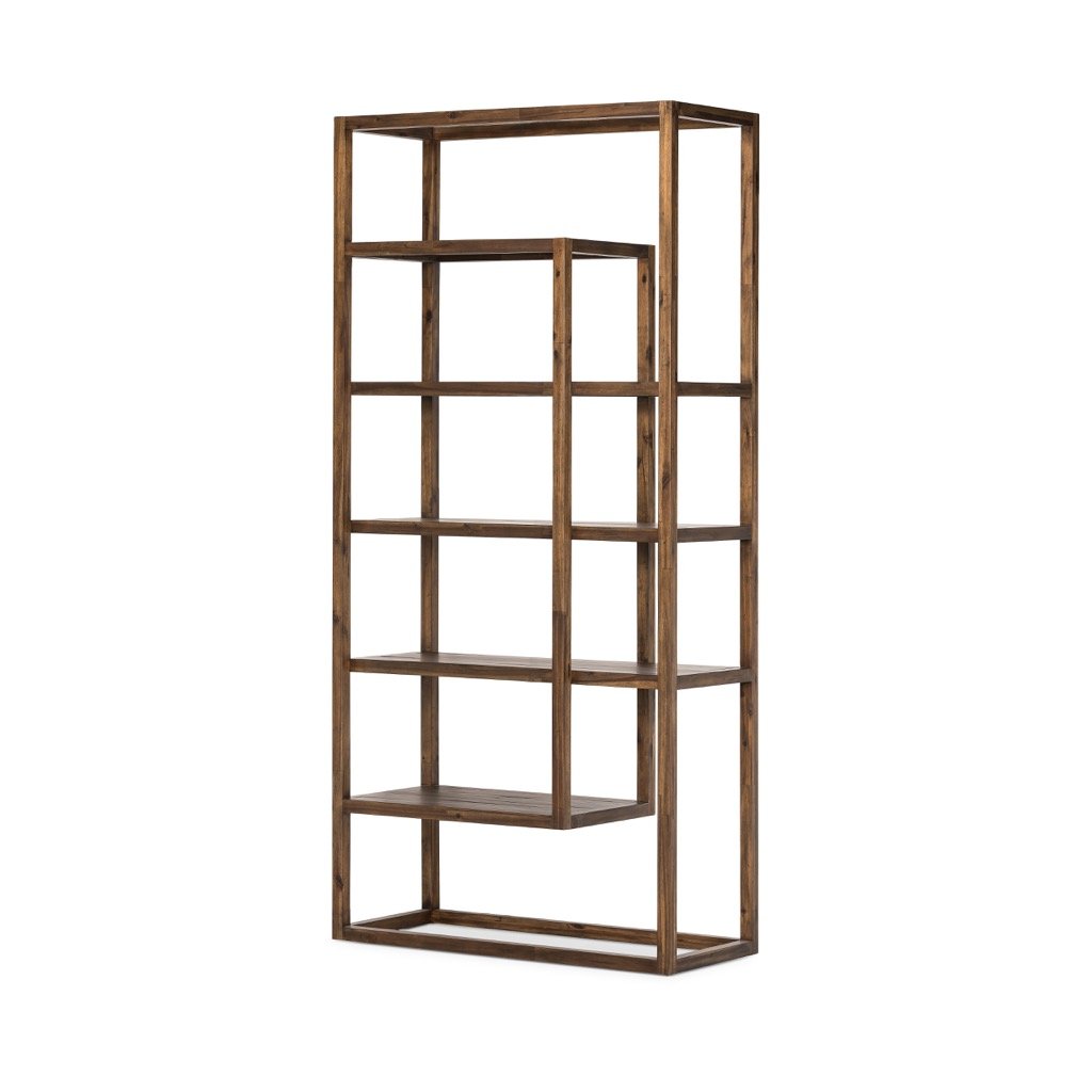 Waylon Bookshelf Brown Acacia Four Hands