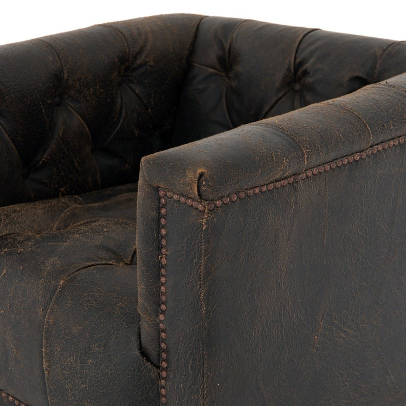 Maxx Swivel Chair Tufted Backrest Detail