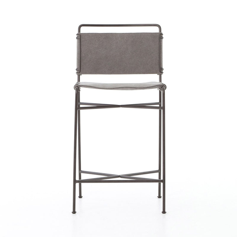 Wharton Counter Chair - Stonewash Grey