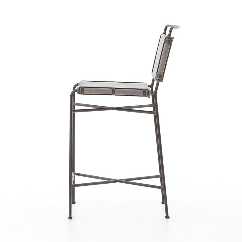 Wharton Counter Chair - Stonewash Grey