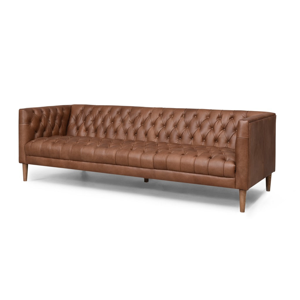 Williams Leather Sofa Four hands