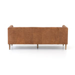 modern brown leather sofa