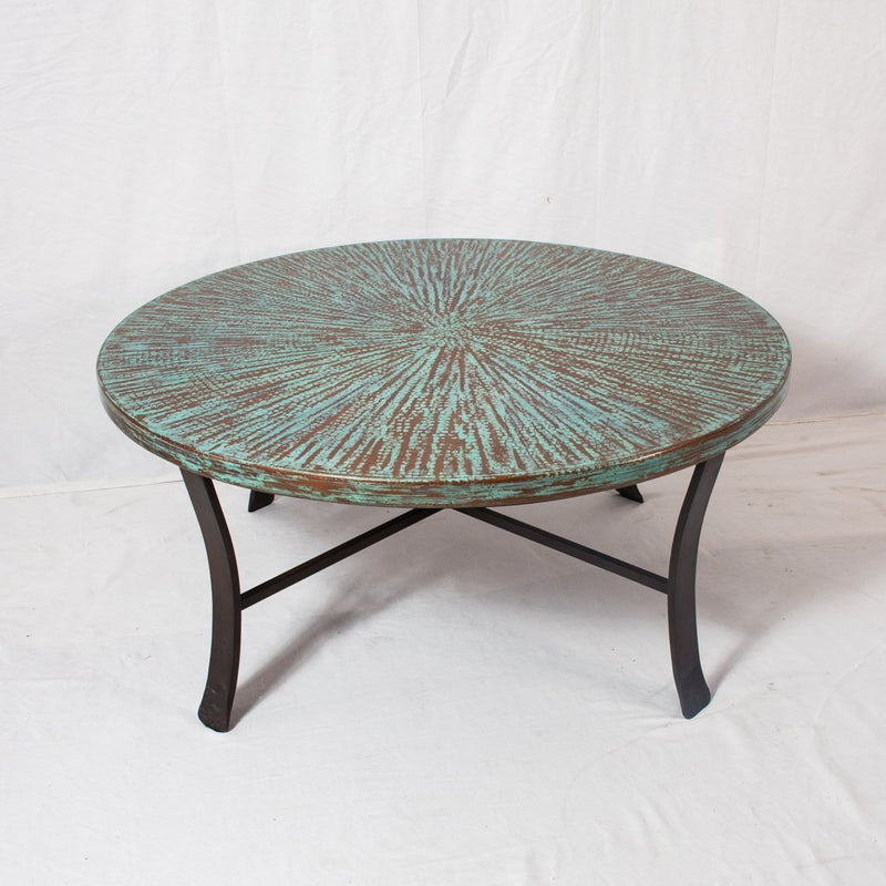 Windom Round Copper Coffee Table