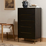 Wyeth 5 Drawer Dresser Dark Carbon