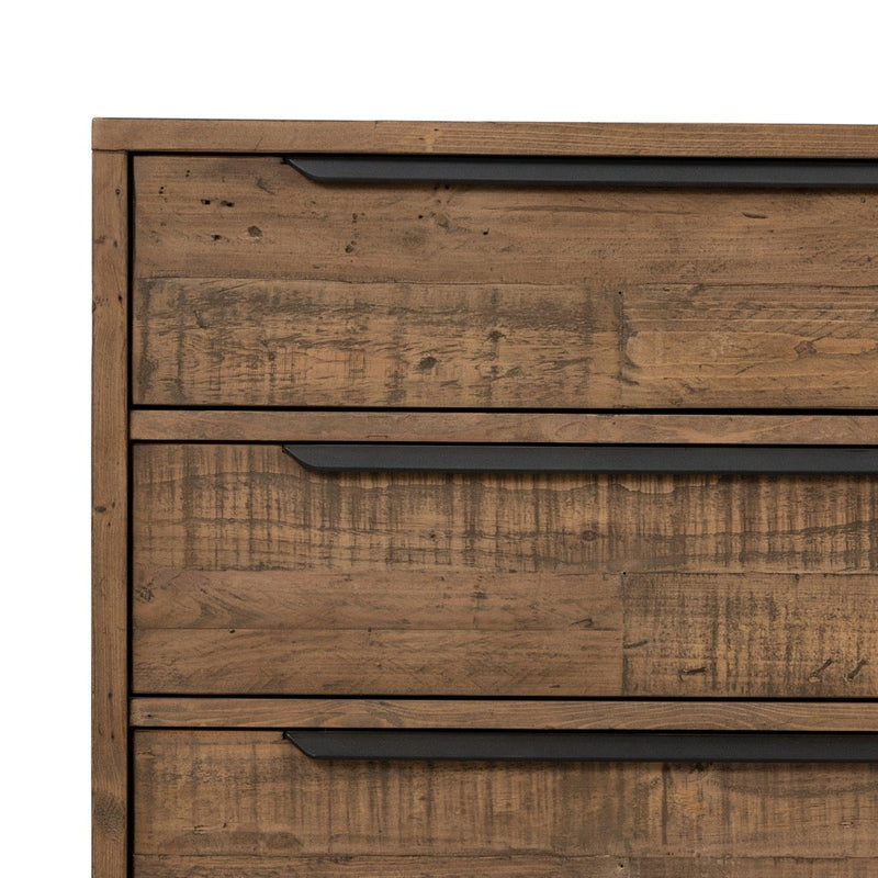 Rustic 6 Drawer Dresser