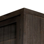 Wyeth rustic glass door cabinet