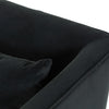 York Swivel Chair - Modern Velvet Smoke Arm Detail