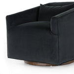 York Swivel Chair - Modern Velvet Smoke